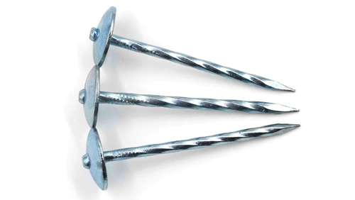 Eg Galvanized Twist Umbrella Roofing Nails Galvanized Umbrella Roofing Nails Twisted Galvanized Umbrella Head Roofing Nails with Washer2&quot;