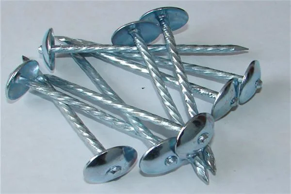 Umbrella Head Galvanized Twisted/Plain Shank Roofing Nails