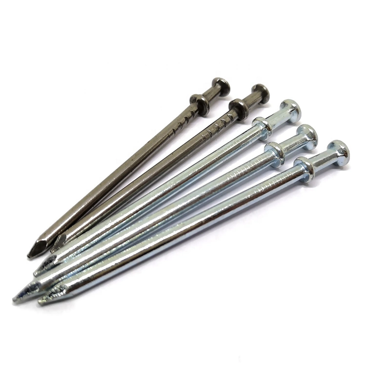 3&quot; 4&quot; Polished Duplex Double Head Nails with Smooth Shanks