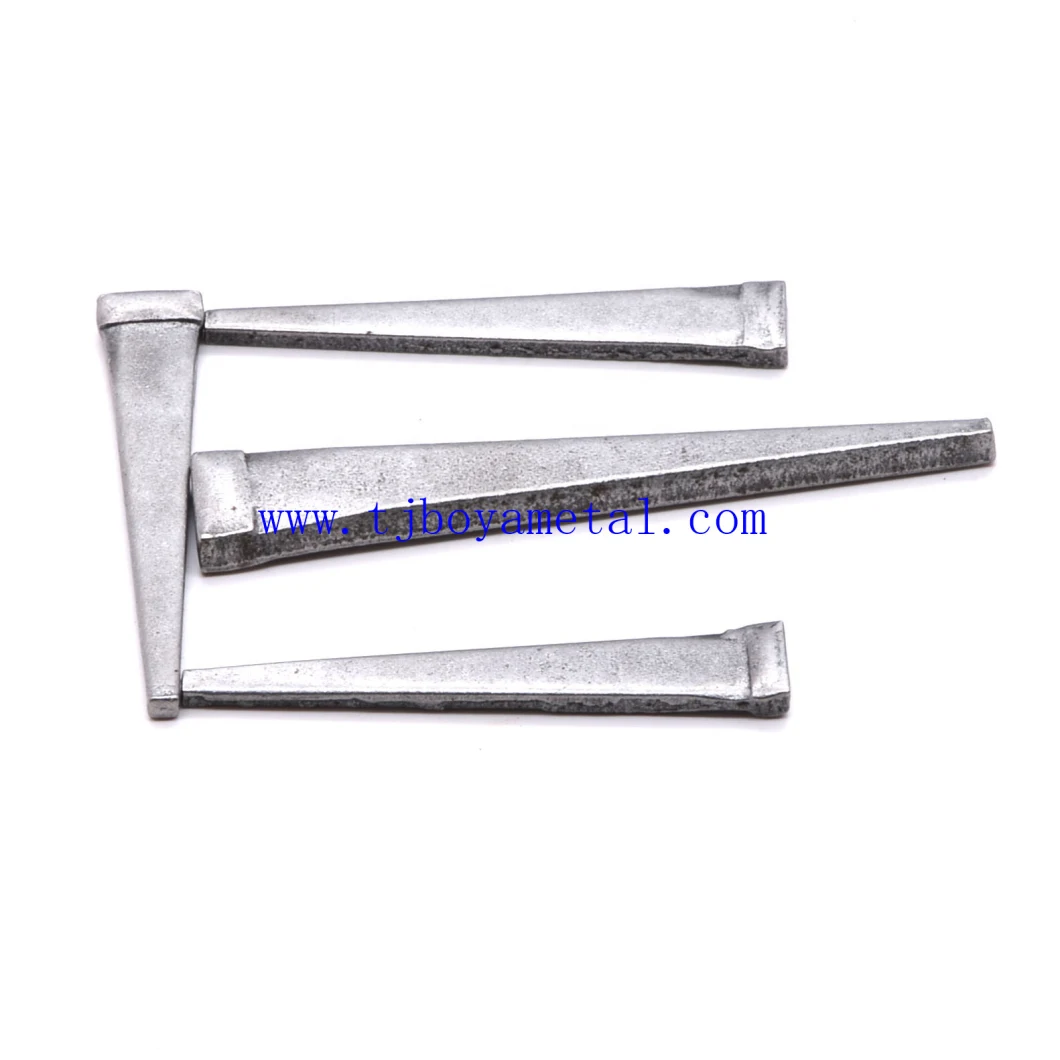 Chinese Factory Concrete Cut Masonry Nails Galvanized Steel Cut Nails for Building and Construction