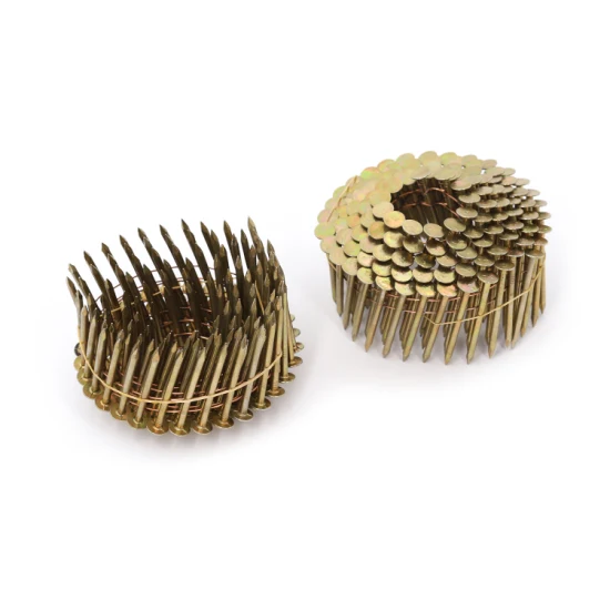 Factory Wholesale Pallet Coil Nails for Pneumatic Nailer Skew Point Nail in Rolls