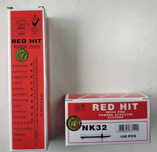 Nk 32 Red Hit Power Load 6.8*11mm. 27 Cal Shooting Nails