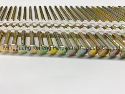 Factory Price Eg Smooth 21deg Plastic Strip Nails