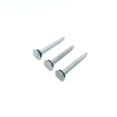 Flat Head Ring Shank Aluminium Roofing Nails with Soft Material