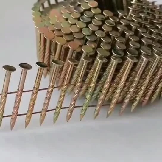 Coil Nails by Pneumatic Gun Used for Wood Packaging