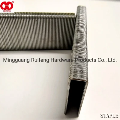 Ruifeng Industry 16ga N Series Galvanized Staple, Crown 0.42, Wooden Pallets Coalltaed Nail in Anhui.